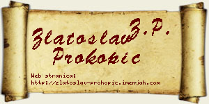 Zlatoslav Prokopić vizit kartica